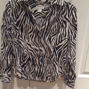 Zebra print blouse